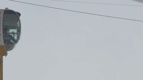 Construction crane 4K + HD _cockpit Stock Footage 43431454