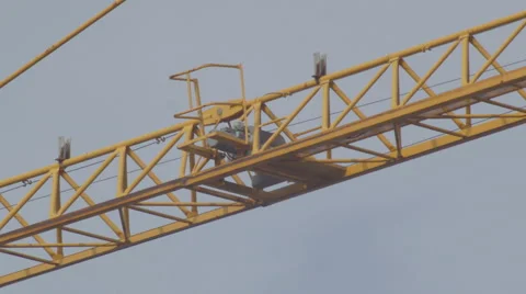 Construction crane 4K + HD _rotating Stock Footage 43390734