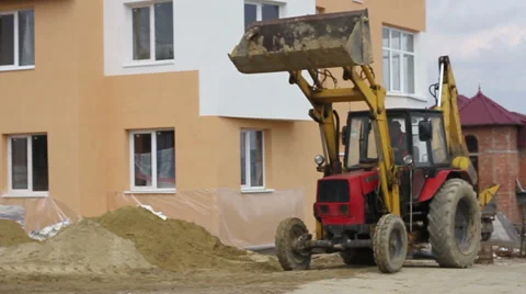 Construction. Crane against the sky. Stockbeeldmateriaal 53824931