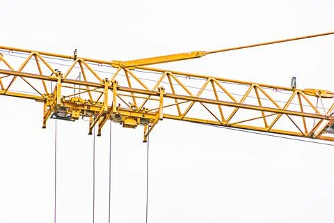 Construction Crane Boom and Support Structure Stock Photos