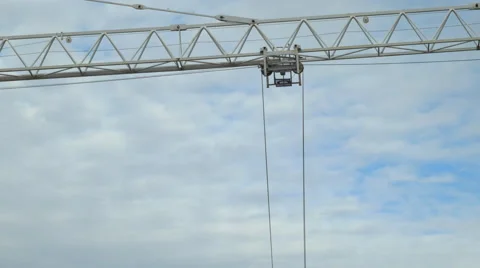 Construction Crane Closeup. Stock Footage 68750277