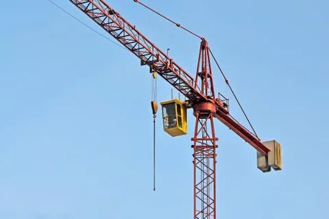 Construction crane closeup Stock Photos