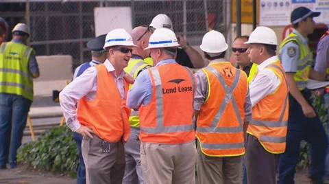 Construction crane collapses during building site fire &amp; accident PT8 Stock Footage 30347332