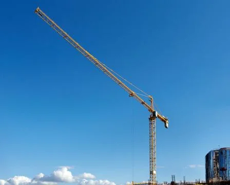 Construction crane. Construction site Foto stock