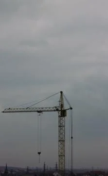 Construction crane for construction work Foto stock