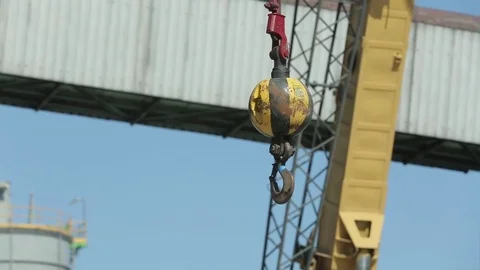 Construction crane detail Stock Footage 77048603