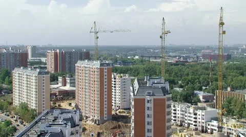 Construction crane Stock Footage 12713169