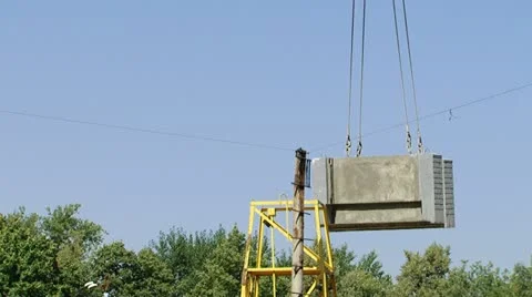 Construction crane Stock Footage 12713356