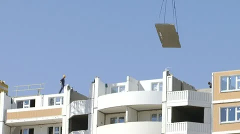 Construction crane Stock Footage 12713373