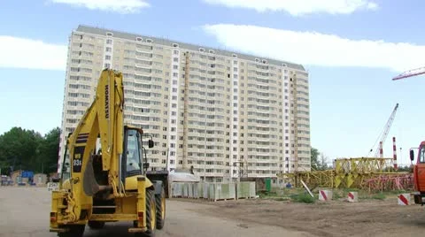 Construction crane Stock Footage 12713720