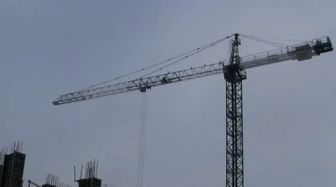 Construction crane 스톡 동영상 20480355