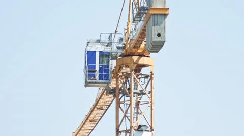 Construction Crane Stock Footage 25592510