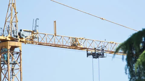 Construction Crane Stock Footage 25592578