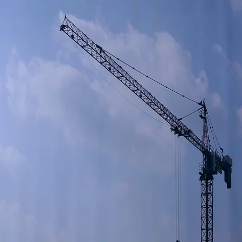 Construction crane. Video stock 69491348