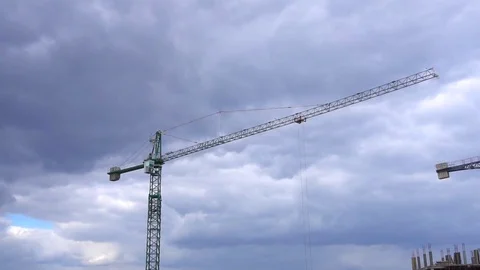 Construction crane Stock Footage 73575063