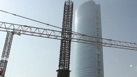 Construction crane Stock Footage 77100780