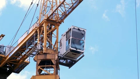 Construction Crane Stock Footage