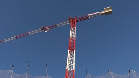 Construction Crane Stock Footage 132651745