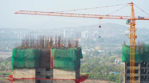 Construction crane Stock Footage 151682463