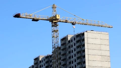 Construction crane Stock Footage 163285070