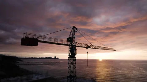 Construction crane 스톡 동영상 173245306