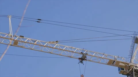 Construction crane Stock Footage 232870119