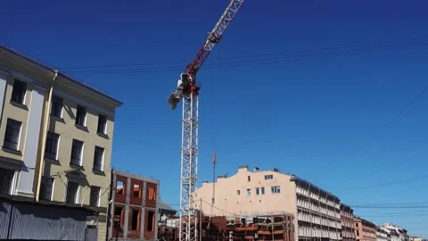 Construction Crane Vídeo Stock 312159746