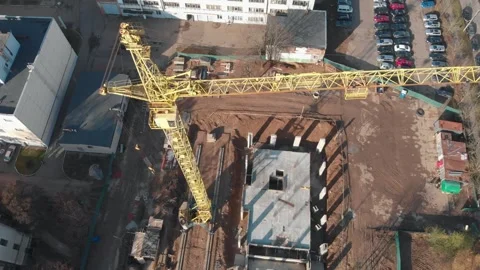 Construction crane Stock Footage 322192666