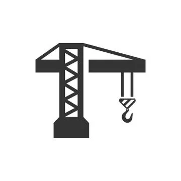 Construction Crane Icon Stock Illustration