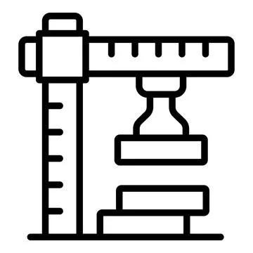 Construction crane icon outline vector. Engineer female 스톡 일러스트