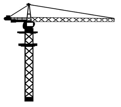 Construction Crane Stock Illustration