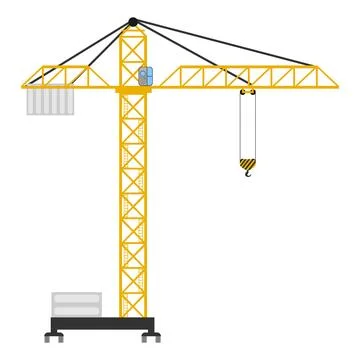 Construction crane Stock Illustration
