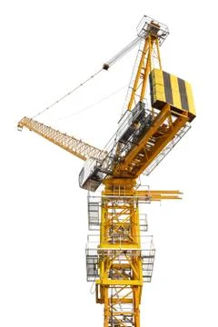 Construction crane isolated Stock Photos