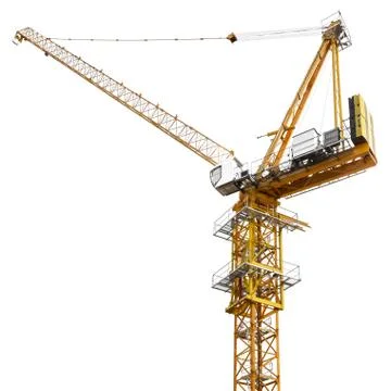 Construction crane isolated Stock Photos