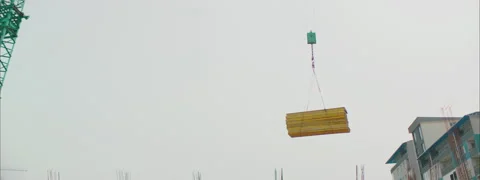 Construction Crane Lifting Stock-Footage 150852386