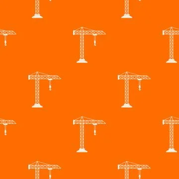 Construction crane pattern seamless Stock Illustration