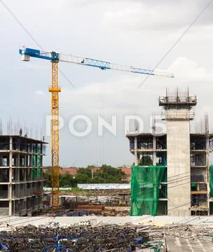 Construction crane Stock Photos