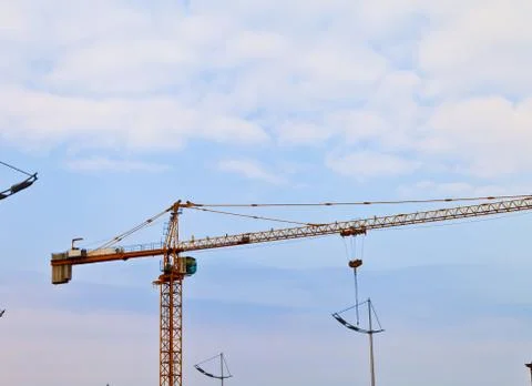 Construction crane Stock Photos