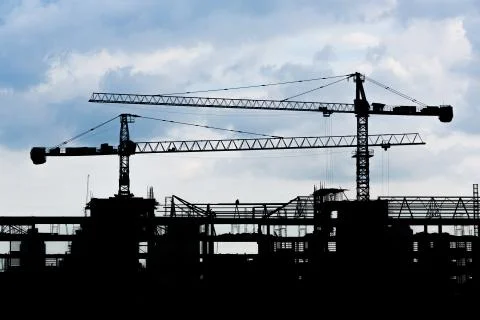 Construction crane Stock Photos