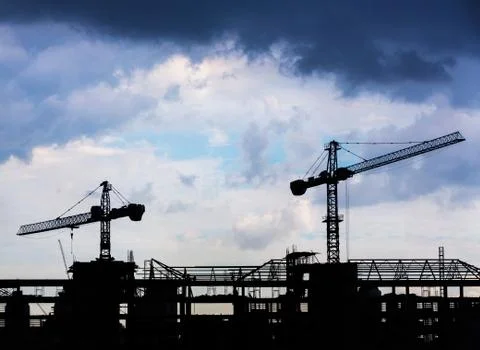 Construction crane Stock Photos