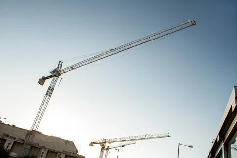Construction crane Stock Photos