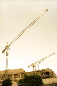 Construction crane Stock Photos