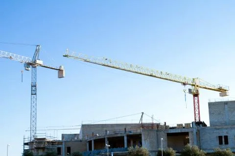 Construction crane. Stock Photos