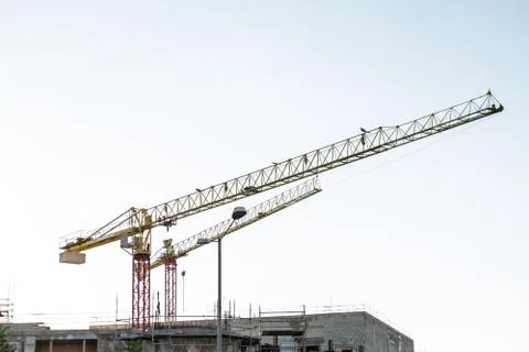 Construction crane. Stock Photos