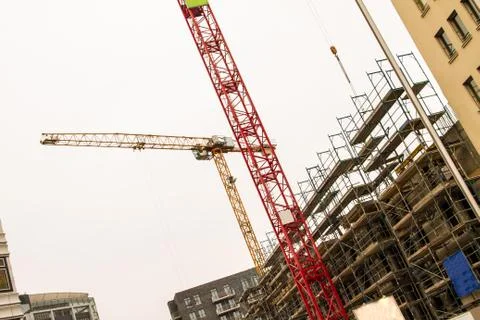 Construction crane. Stock Photos