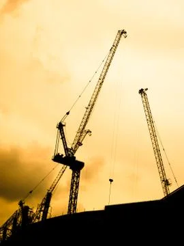 Construction crane Stock Photos