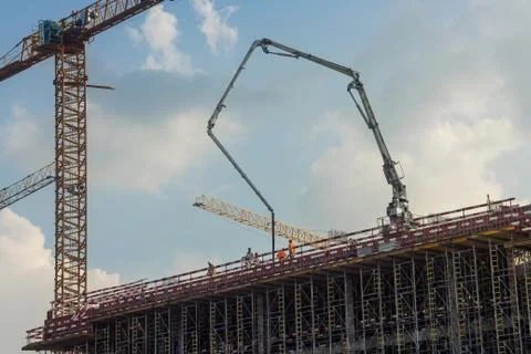 The construction crane Stock Photos