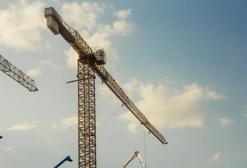 The construction crane Stock Photos