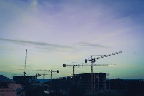 Construction crane Stock Photos