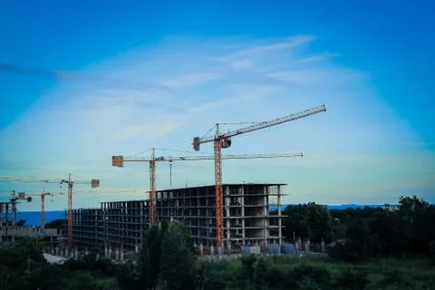 Construction crane Stock Photos